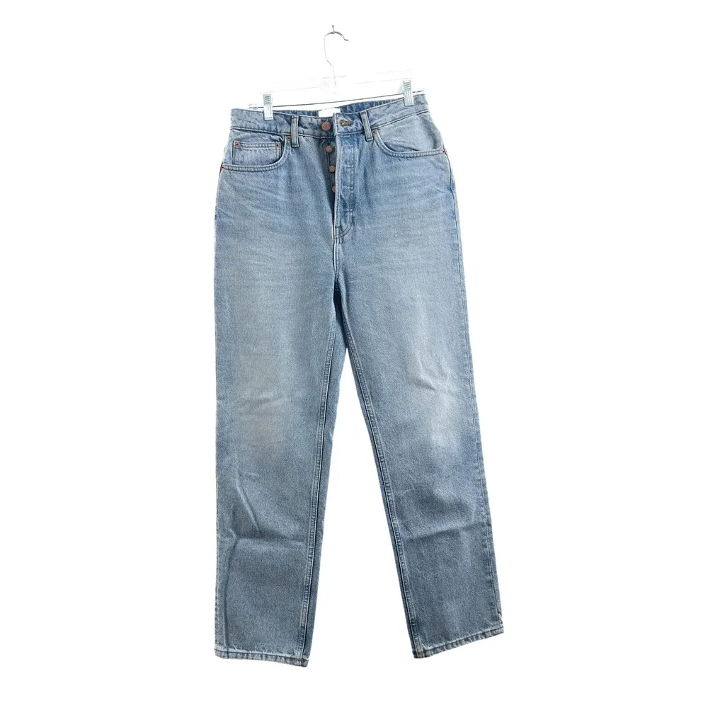 Doen Light Blue Straight Leg Jeans